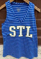 St Louis Womens Blue Block Tank Top