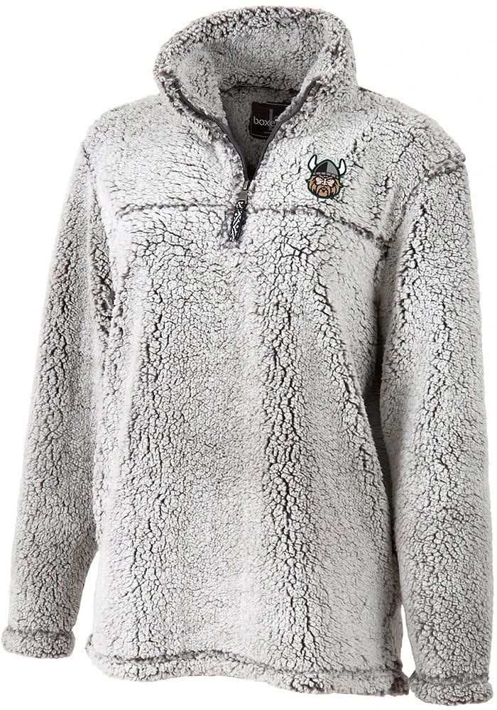 Cleveland State Vikings Womens Grey Sherpa Qtr Zip