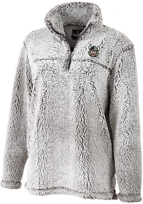 Cleveland State Vikings Womens Grey Sherpa Qtr Zip
