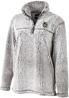 Cleveland State Vikings Womens Grey Sherpa Qtr Zip
