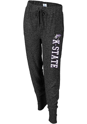 K-State Wildcats Womens Cuddle Charcoal Sweatpants