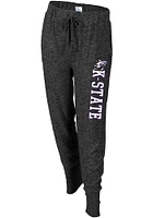 K-State Wildcats Womens Cuddle Charcoal Sweatpants