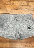 Michigan State Spartans Womens Grey Cuddle Shorts