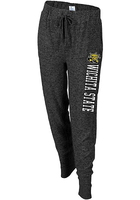 Wichita State Shockers Womens Cuddle Charcoal Sweatpants