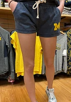 Michigan Wolverines Womens Blue Rally Shorts