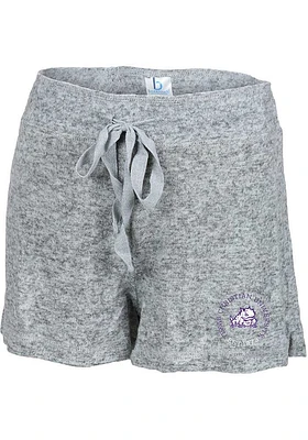 TCU Horned Frogs Womens Grey Cuddle Shorts
