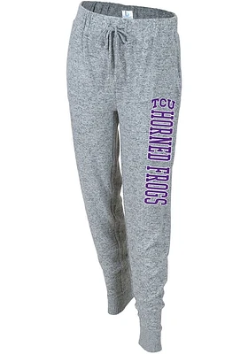 TCU Horned Frogs Womens Cuddle Grey Sweatpants