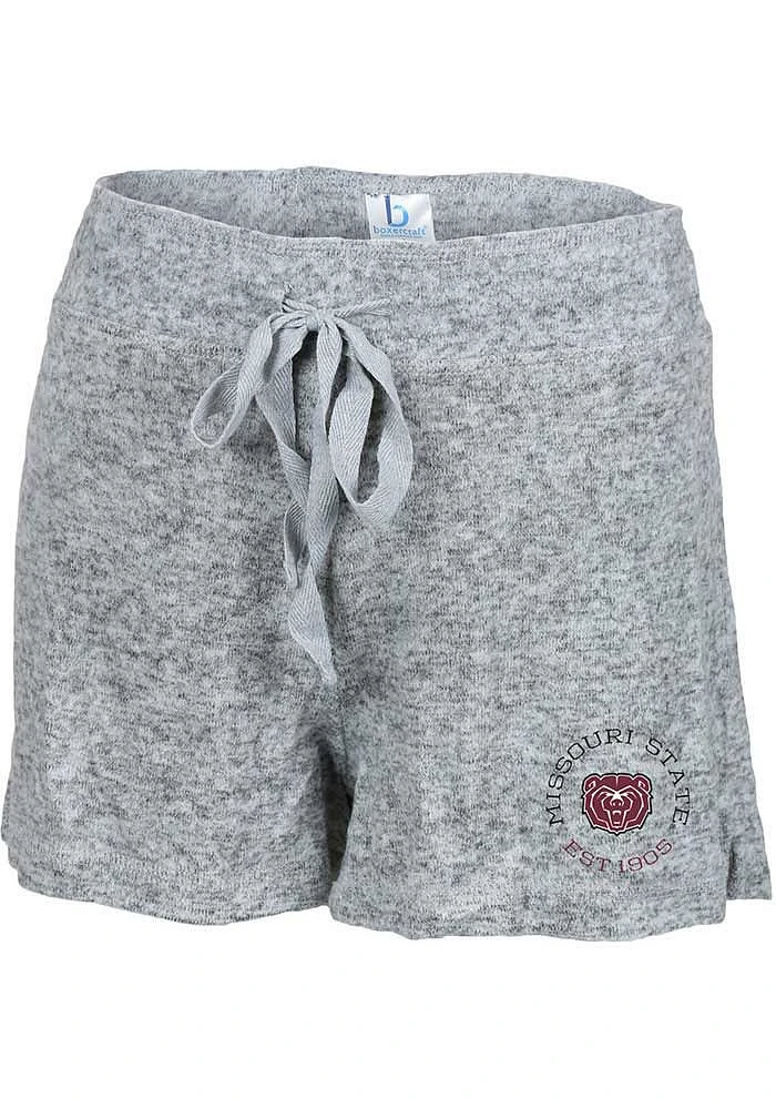 Missouri State Bears Womens Grey Cuddle Shorts