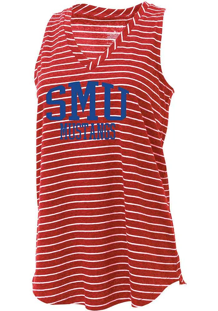 SMU Mustangs Womens Red Margo Tank Top