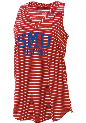 SMU Mustangs Womens Red Margo Tank Top