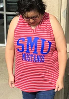 SMU Mustangs Womens Red Margo Tank Top
