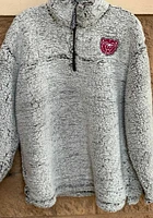 Missouri State Bears Womens Grey Sherpa Qtr Zip