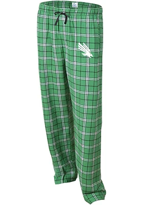 North Texas Mean Green Womens Kelly Flannel Loungewear Sleep Pants