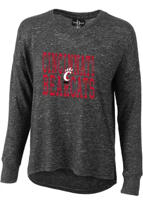 Cincinnati Bearcats Womens Charcoal Cuddle Crew Sweatshirt