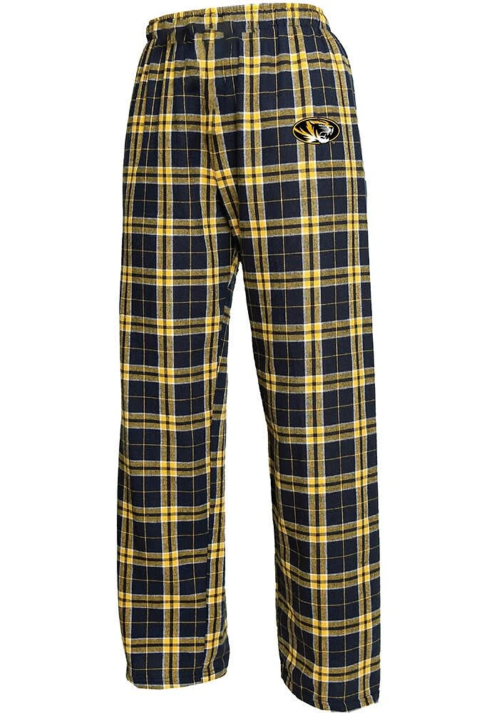Missouri Tigers Youth Gold Plaid Flannel Sleep Pants