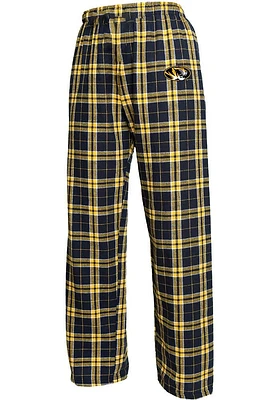 Missouri Tigers Youth Gold Plaid Flannel Sleep Pants