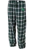 North Texas Mean Green Youth Plaid Flannel Sleep Pants