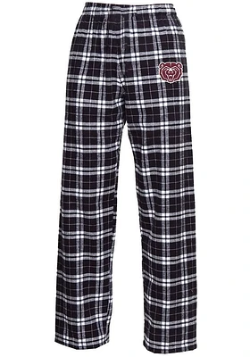 Missouri State Bears Youth Black Plaid Flannel Sleep Pants