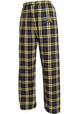Wichita State Shockers Youth Gold Plaid Flannel Sleep Pants