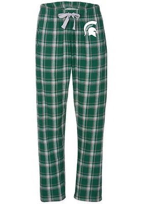Michigan State Spartans Womens Green Halter Style Loungewear Sleep Pants
