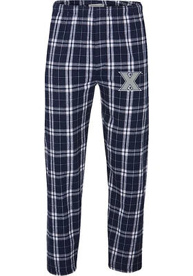 Xavier Musketeers Mens Navy Blue Logo Classic Sleep Pants