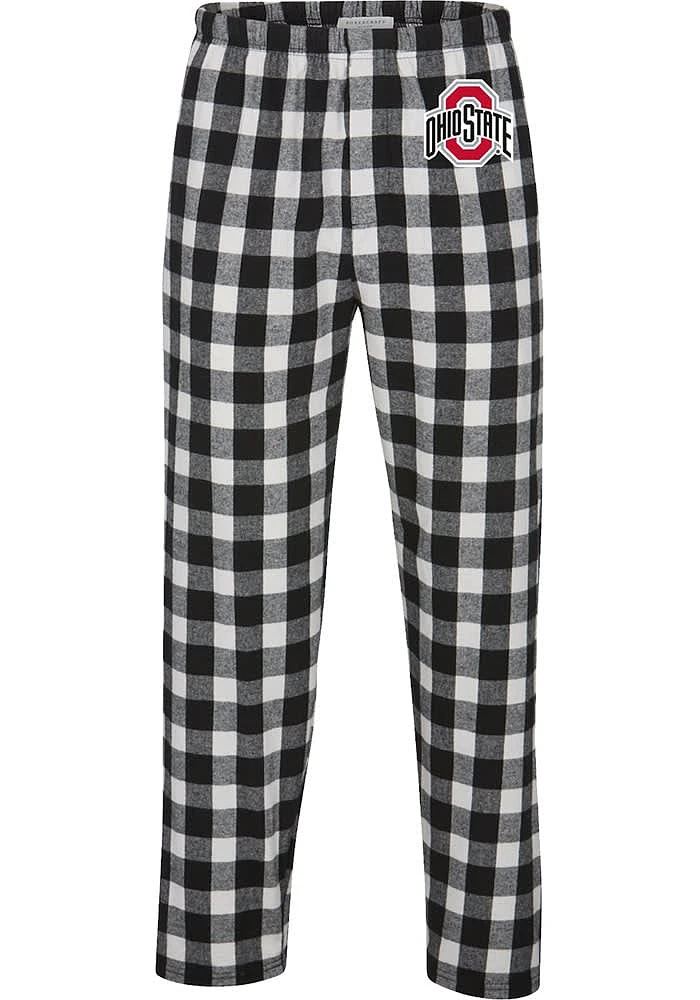 Ohio State Buckeyes Mens Black Flannel Sleep Pants