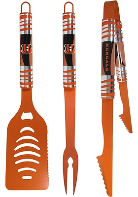 Cincinnati Bengals 3pc Color BBQ Tool Set