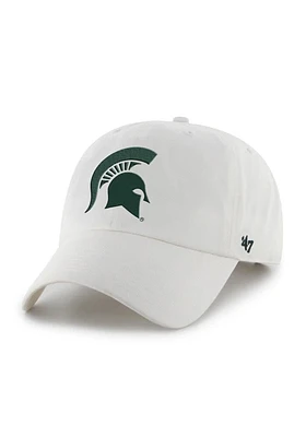 47 Michigan State Spartans Logo Clean Up Adjustable Hat - White