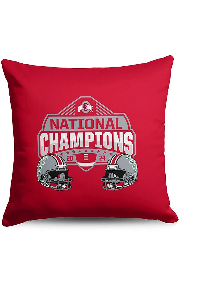 Ohio State Buckeyes 2024 Football National Champions Stance Throw 18X18 Pillow