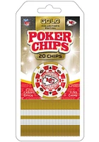 Kansas City Chiefs 20pc Poker Chips Game