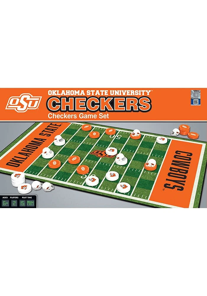 Oklahoma State Cowboys Checkers Game