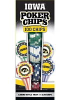Iowa Hawkeyes 100pc Poker Chips Game