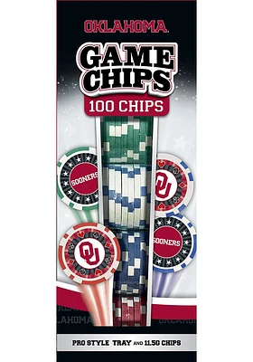 Oklahoma Sooners 100pc Poker Chips Game