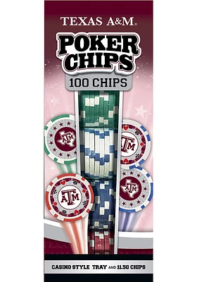 Texas A&M Aggies 100pc Poker Chips Game