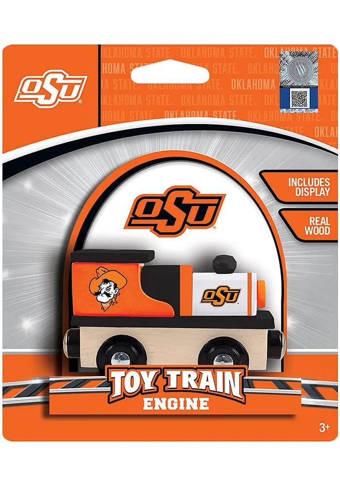 Oklahoma State Cowboys Wood Engine Train