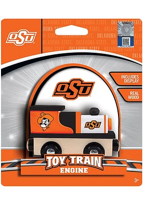 Oklahoma State Cowboys Wood Engine Train