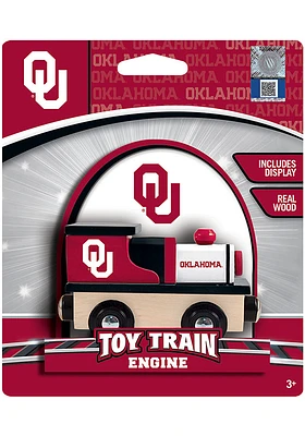 Oklahoma Sooners Wood Engine Train