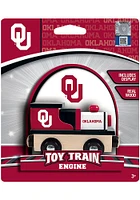 Oklahoma Sooners Wood Engine Train
