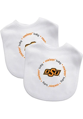 Oklahoma State Cowboys 2pk Baby Bib