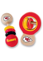 Kansas City Chiefs Wood Baby Rattle