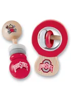 Ohio State Buckeyes Wood Baby Rattle
