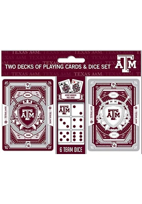Texas A&M Aggies 2pk Card and Dice Set Playing Cards
