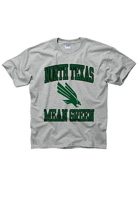 North Texas Mean Green Youth Grey #1 Design Short Sleeve T-Shirt