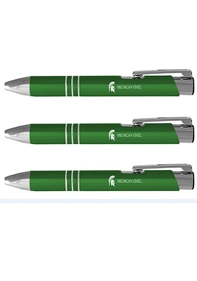 Michigan State Spartans 3 Pack Ball Point Pen Set - Green