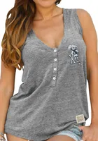 Original Retro Brand Xavier Musketeers Juniors Grey Henley Tank Top