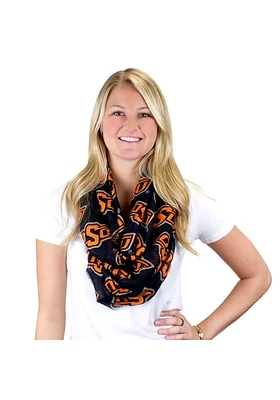 Oklahoma State Cowboys Logo Infinity Womens Scarf