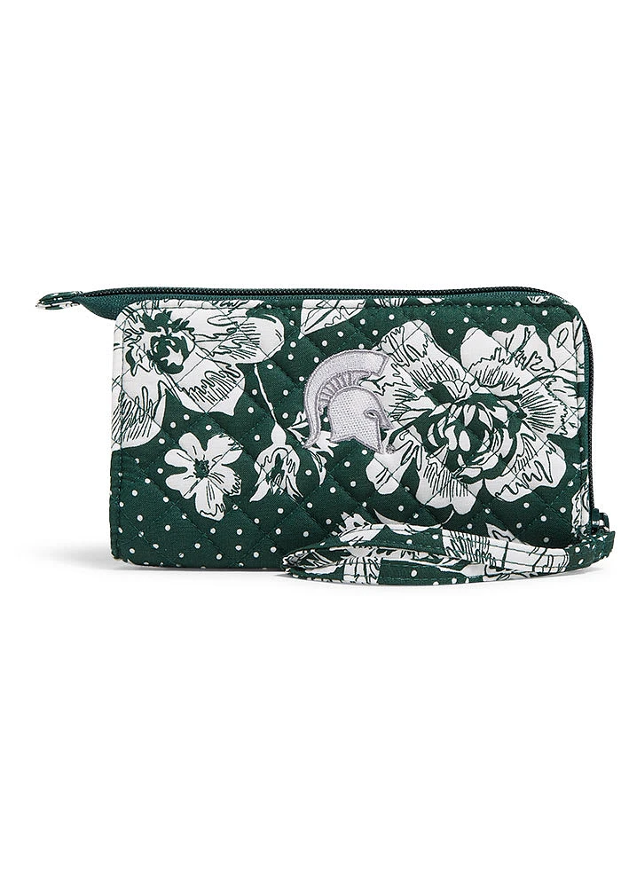 Michigan State Spartans Front Zip Wristlet Womens Wallets