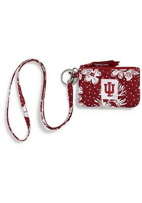 Vera Bradley Indiana Hoosiers Zip ID Lanyard - Red