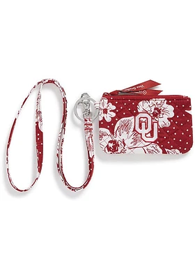 Vera Bradley Oklahoma Sooners Zip ID Lanyard