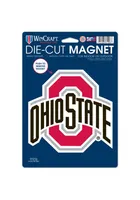 Ohio State Buckeyes Die Cut Logo Car Magnet - Red